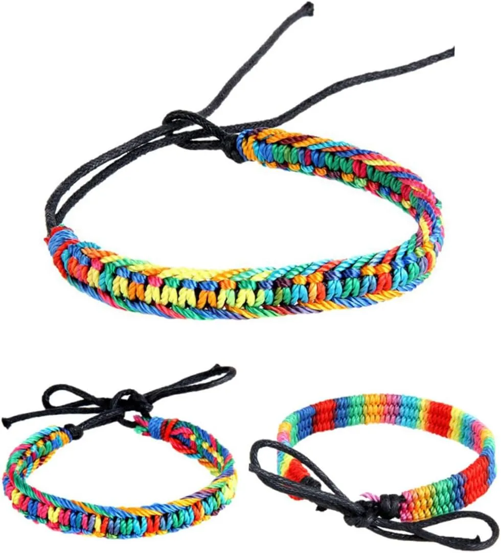 4 Pcs Ethnic Bracelet Handmade Bracelet Men's Bracelet Elegant Bracelet Bangle Bracelet Weaving Bracelet