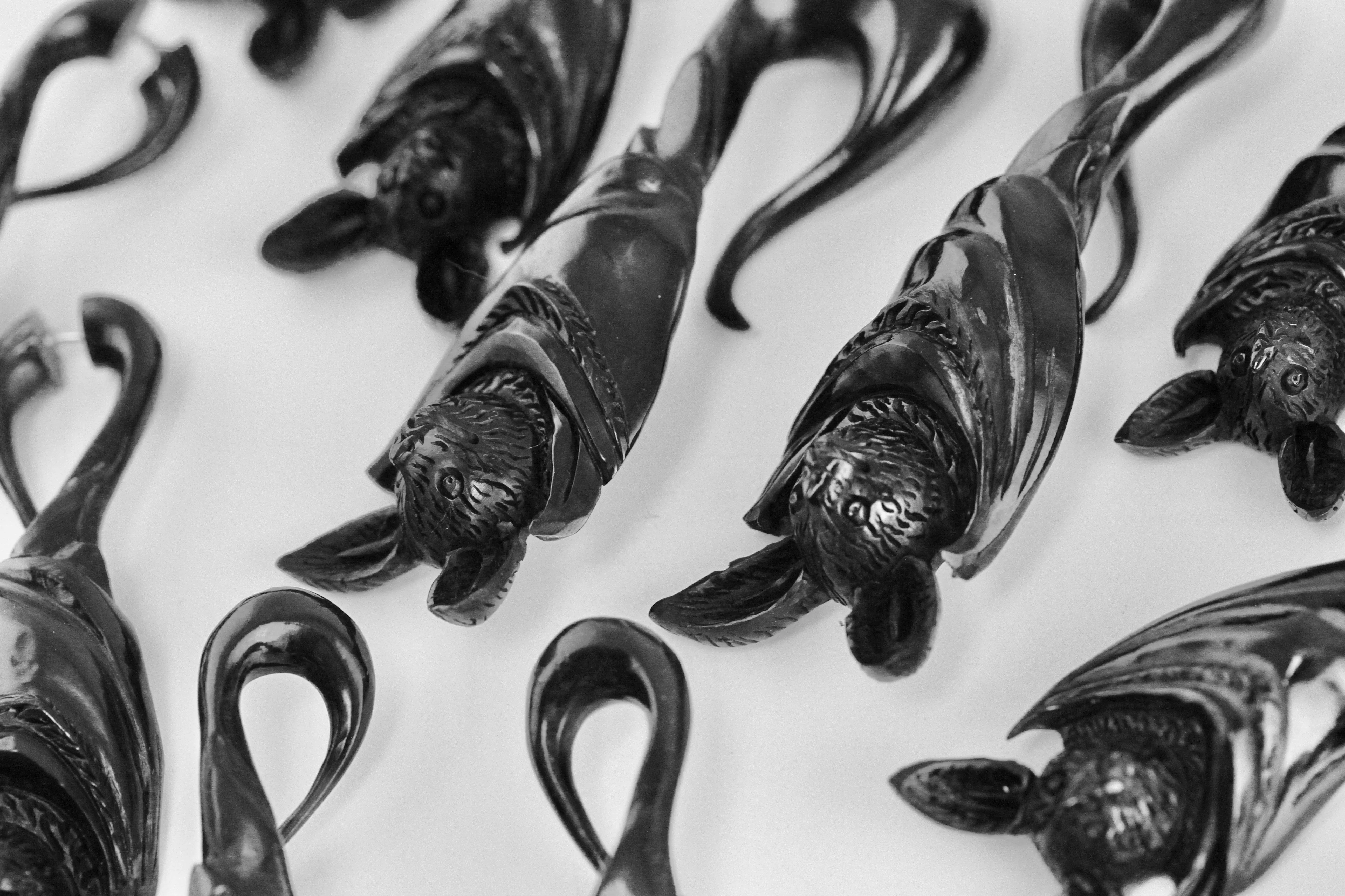 Bat Twisting Hanging Plugs (Pair) - B046
