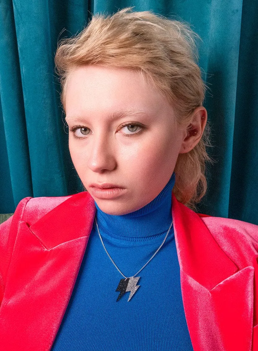 Bowie Bolt Charm Necklace