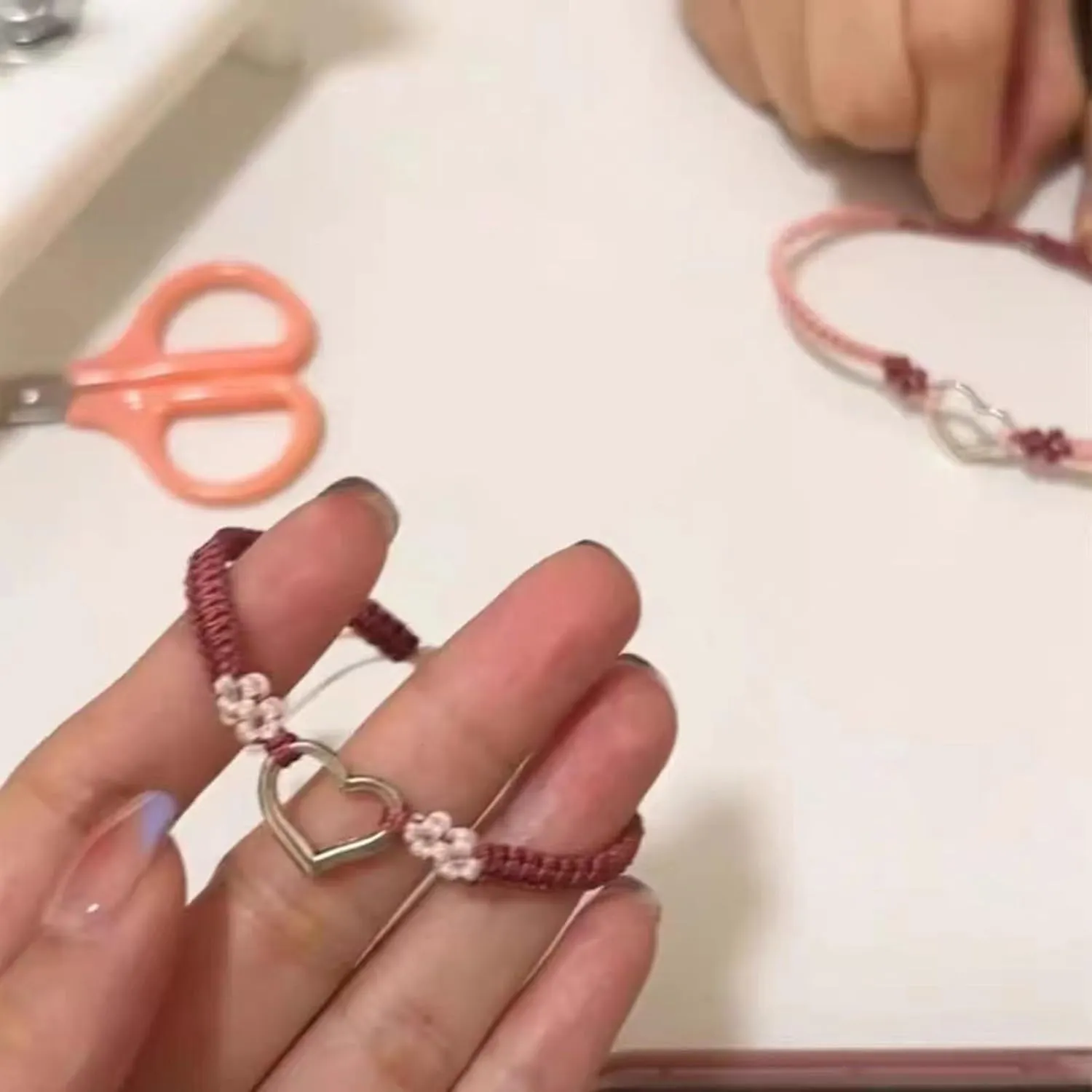 Fashionable Lovely Hollow Heart Woven Bracelets Simple Designs Woven Jewelry Accessory for Women Date Party Wear
