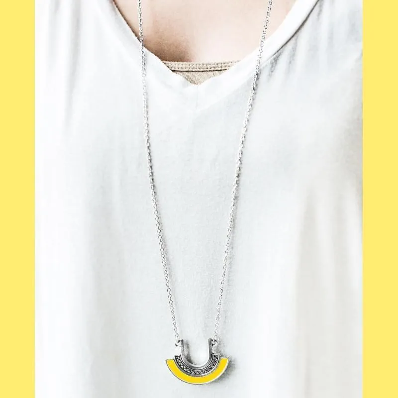 Foxy Cleopatra Yellow Necklace