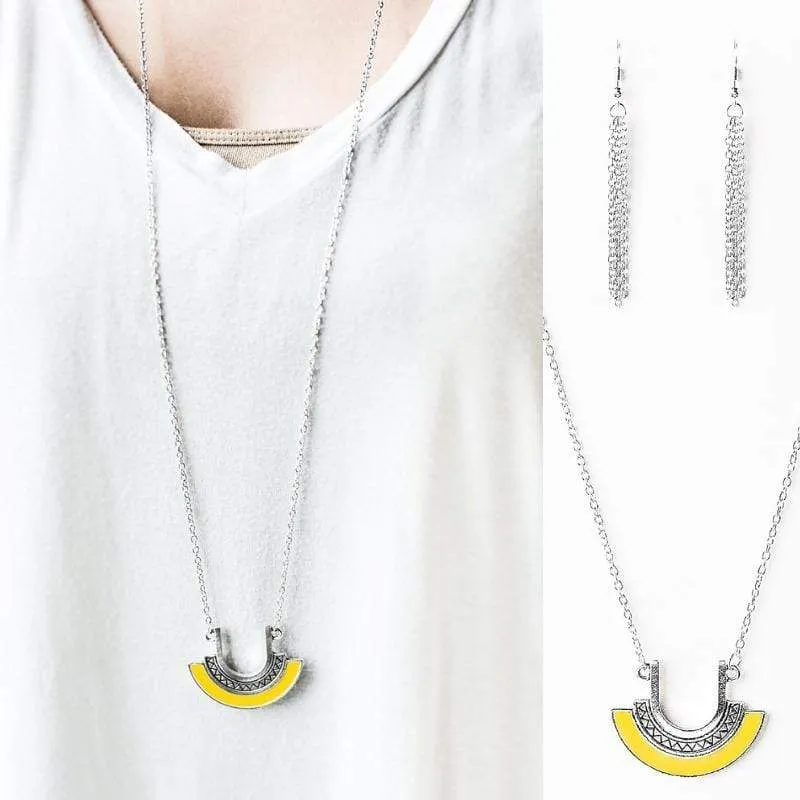 Foxy Cleopatra Yellow Necklace