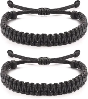 Jeka Handmade Braided Unisex Friendship Bracelets Distance Matching Bracelet 2 Pcs