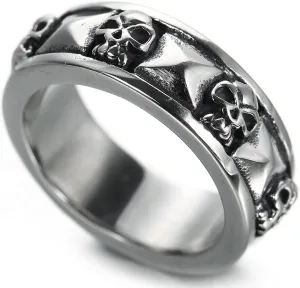 Jude Jewelers Stainless Steel Gothic Skull Biker Band Style Ring