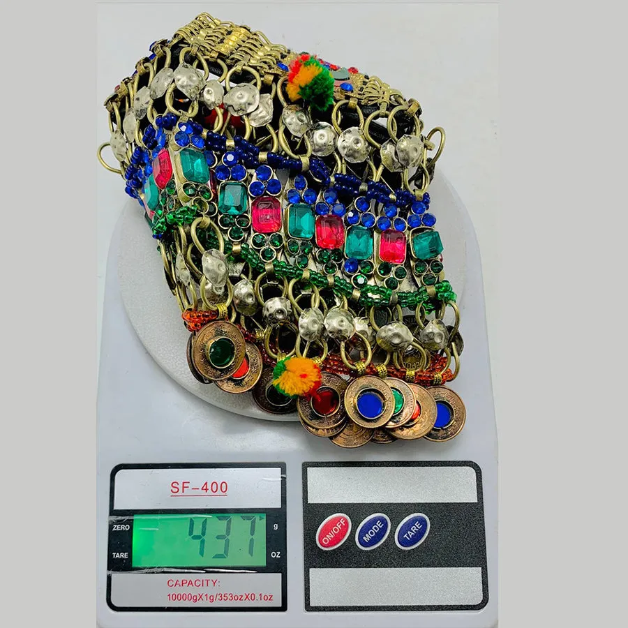 Multicolor Stone Layered Choker Necklace