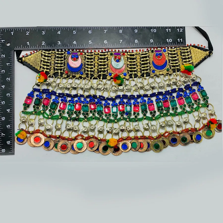 Multicolor Stone Layered Choker Necklace