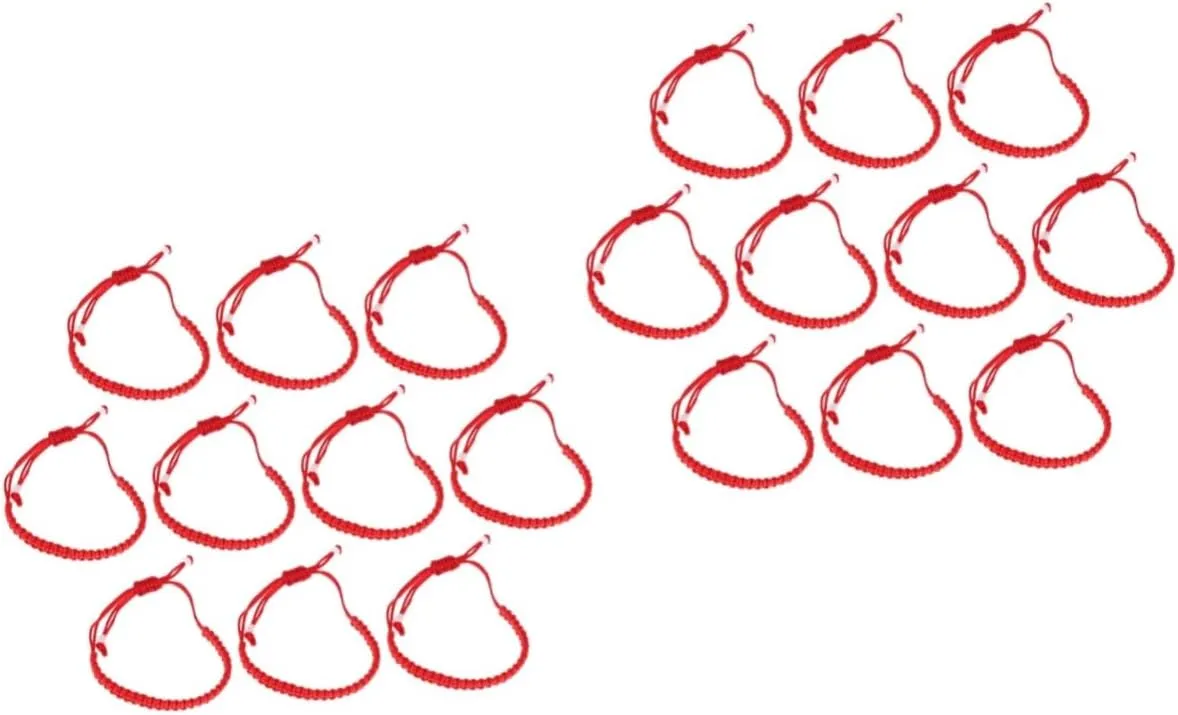 NOLITOY Red Bracelet Handmade Protection Bangles Braided Red Cord Jewelry for Elegant Style Friends Family