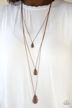 Paparazzi Accessories  - Sonoran Storm #N478 Peg - Copper Necklace