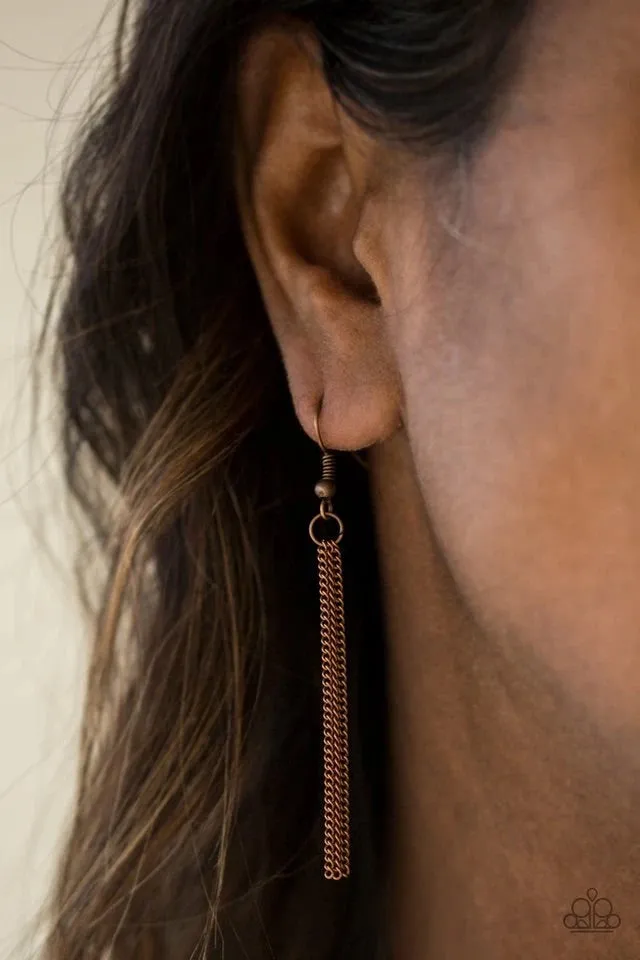 Paparazzi Accessories  - Sonoran Storm #N478 Peg - Copper Necklace