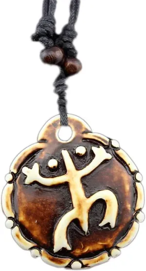 Scddboy Puerto Taino Frog Pendant Necklace Sun Tribal Necklace