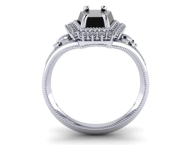 Secret Skull Engagement Ring -UDINC0779