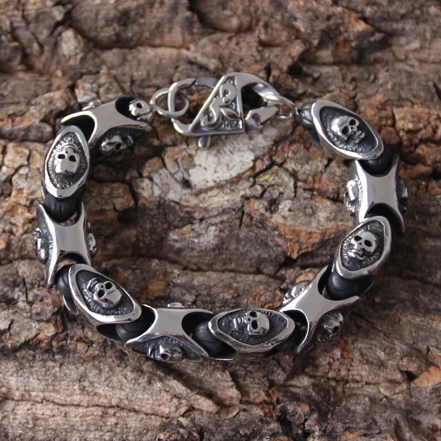 Skull Portrait Bracelet - B106