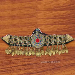 Vintage Headpiece with Colorful Glass Stones Matha Patti