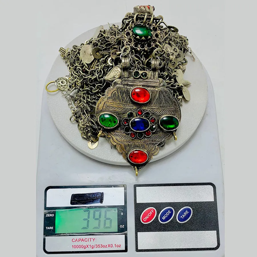 Vintage Long Multi Strands Bib Necklace